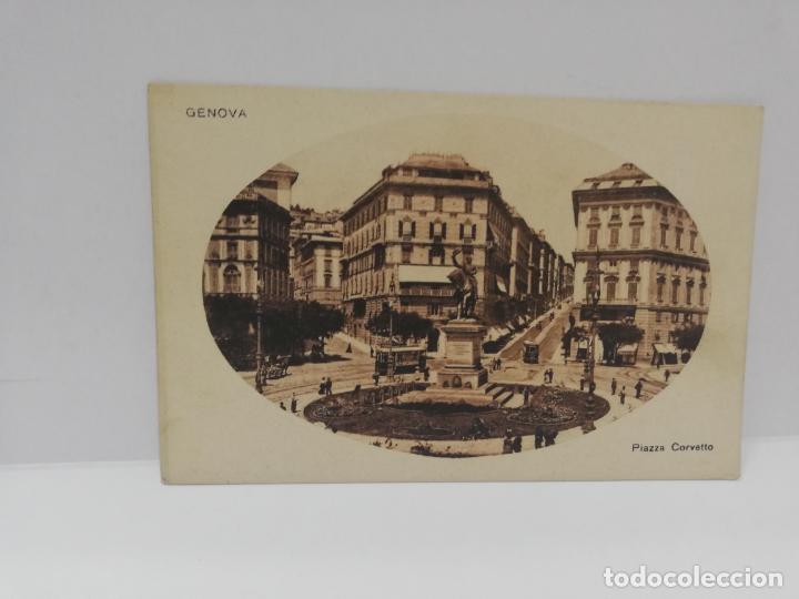 Postais: TARJETA POSTAL. ITALIA. GENOVA. PIAZZA CORVETTO.