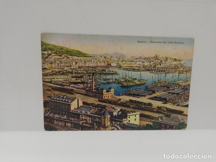 Postais: TARJETA POSTAL. ITALIA. GENOVA. PANORAMA DA VILLA ROSAZZA.