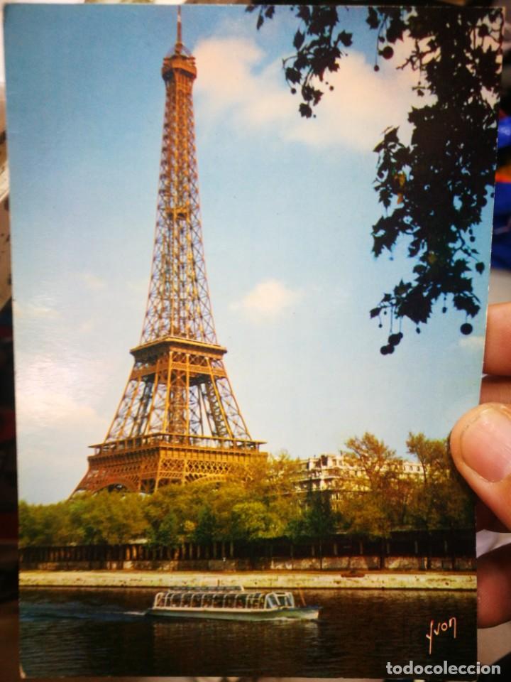 Postales: Postal La Torre Eiffel Par&iacute;s escrita - Foto 1