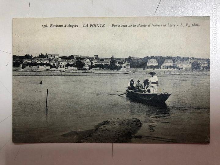 Postais: TARJETA POSTAL DE ENVIRONS D'ANGERS- LA POINTE- PANORAMA DE LA POINTE A TRAVERS LA LOIRE. FRANCIA