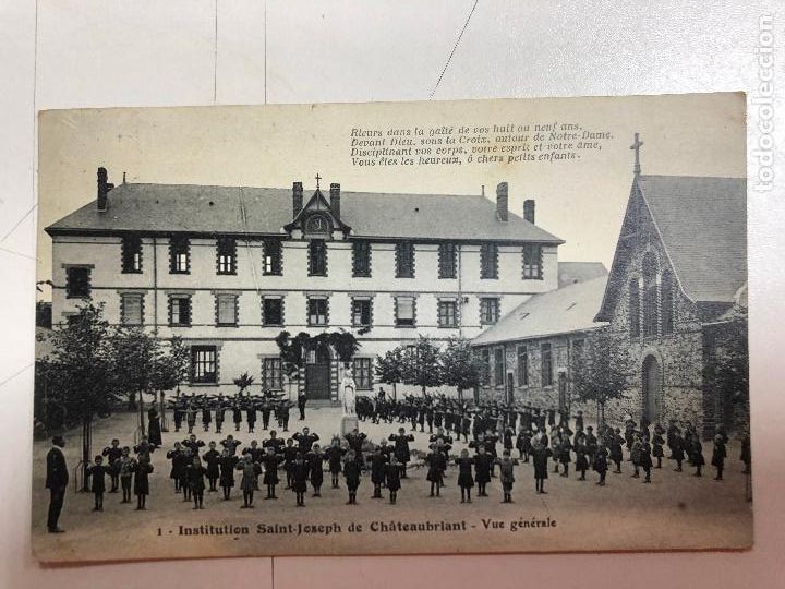 Postais: TARJETA POSTAL DE INSTITUTION SAINT-JOSEPH DE CHATEAUBRIANT-VUEGENERALE. FRANCIA