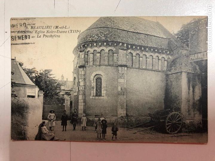 Postais: TARJETA POSTAL DE BEAULIEU- ANCIENNE EGLISE NOTRE-DAME, LE PRESBYTERE. FRANCIA