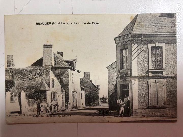 Postais: TARJETA POSTAL DE BEAULIEU-LA ROUTE DE FAYE. FRANCIA