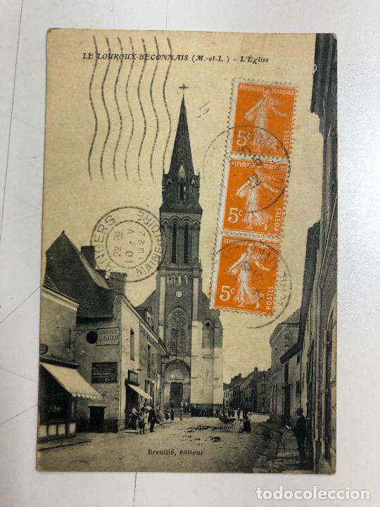 Postais: TARJETA POSTAL DE LE LOUROUX-BECONNAIS- L'EGLISE. FRANCIA