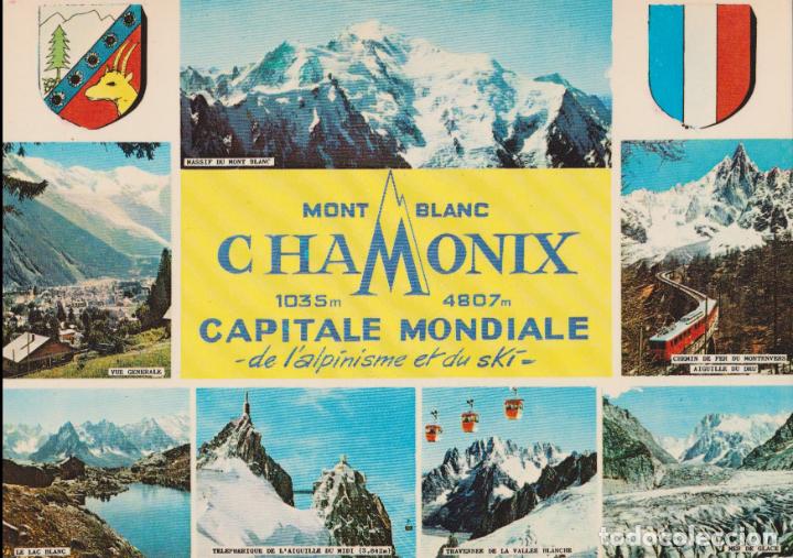 Postales: FRANCIA, CHAMONIX, MONT BLANCH, CAPITALE MONDIALES DE L'ALPINISME ET DU SKI - IRS N&ordm; 1883 - S/C