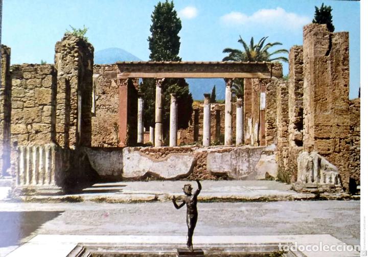 Postales: Pompeya. 270 Excavaciones. Casa del fauno. Atrio. Nueva. Color