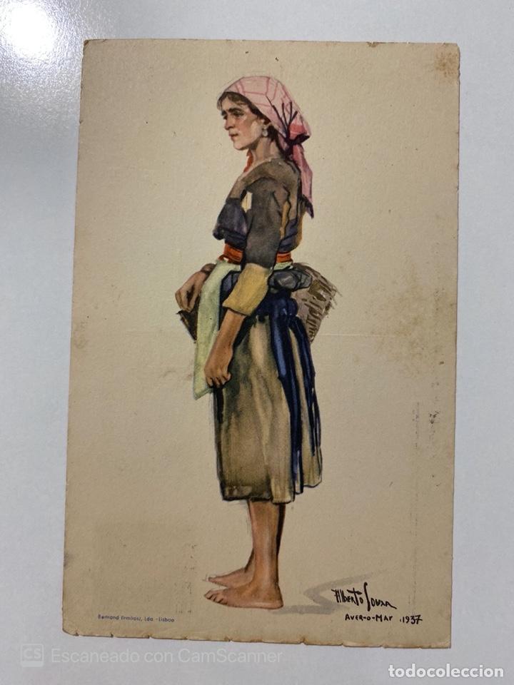 Cartes Postales: TARJETA POSTAL. PORTUGAL. COSTUMES PORTUGUESES. SERIE B. N&ordm; 11.POVOA DO VARZIN.MULHER DE A-VER-O-MAR