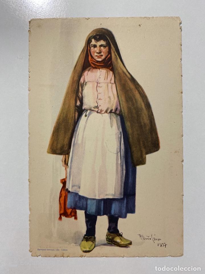 Cartes Postales: TARJETA POSTAL. PORTUGAL. COSTUMES PORTUGUESES. SERIE B. N&ordm; 17.SERRA DO CARAMULO.MULHER COM CAPUCHA