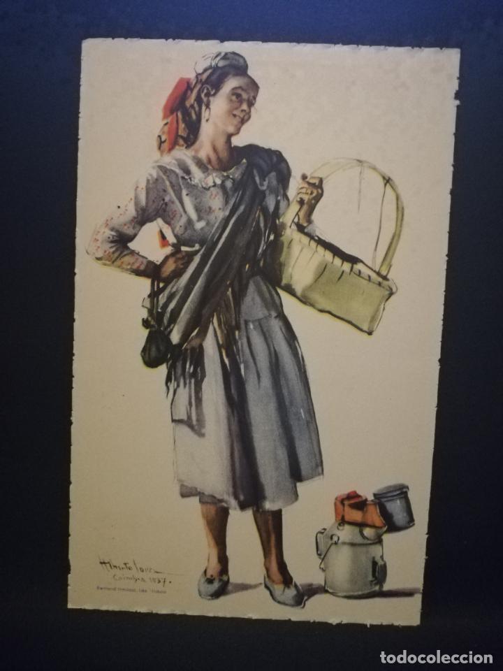 Postkarten: TARJETA POSTAL. PORTUGAL. COSTUMES PORTUGUESES. SERIE B. N&ordm; 19. COIMBRA. LEITEIRA. VER.