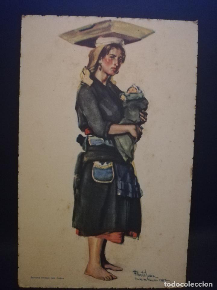 Postcards: TARJETA POSTAL. PORTUGAL. COSTUMES PORTUGUESES. SERIE B. N&ordm; 12. POVOA DO VARZIM. PEIXEIRA. VER.