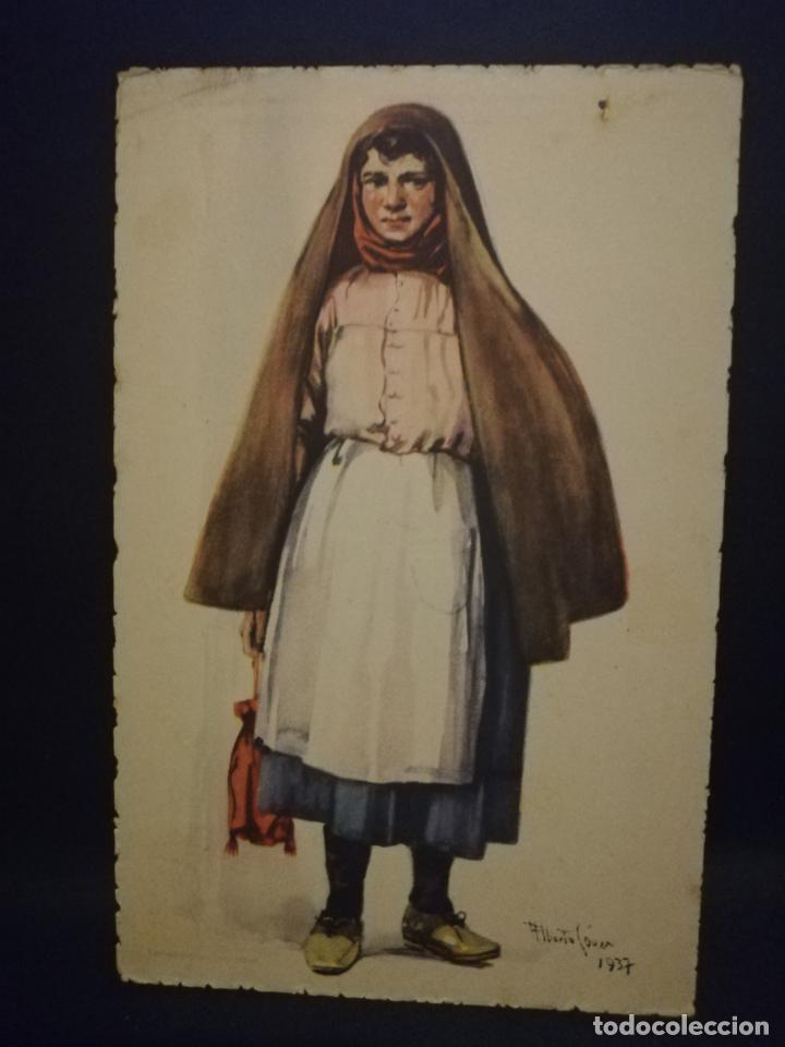 Postcards: TARJETA POSTAL. PORTUGAL. COSTUMES PORTUGUESES. SERIE B. N&ordm; 17. SERRA DO CARAMULO. MULHER . VER.