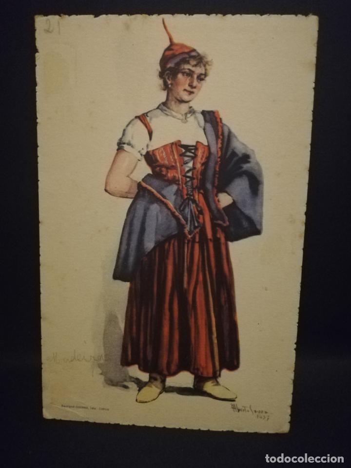 Cartoline: TARJETA POSTAL. PORTUGAL. COSTUMES PORTUGUESES. SERIE B. N&ordm; 38. MAADEIRA. VILOA. VER.
