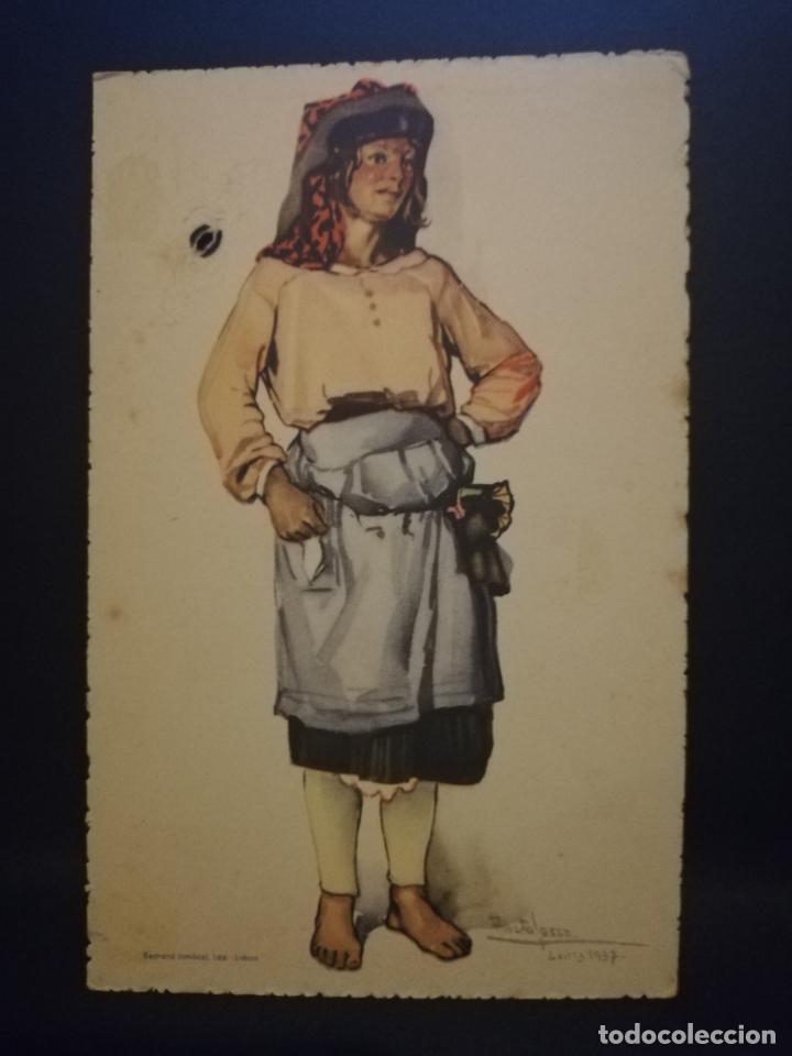 Cartoline: TARJETA POSTAL. PORTUGAL. COSTUMES PORTUGUESES. SERIE B. N&ordm; 25. LEIRIA. CAMPONESA. VER
