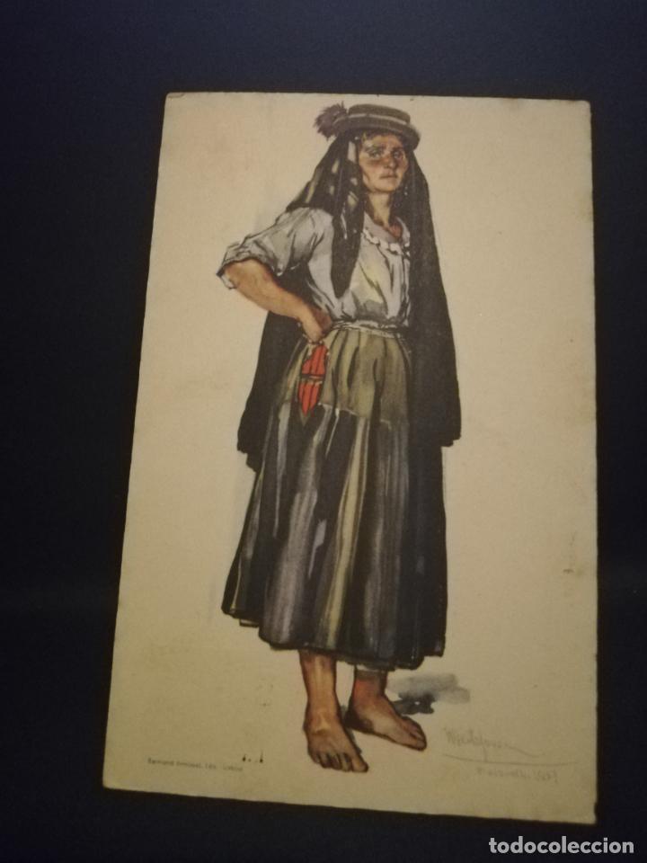 Cartoline: TARJETA POSTAL. PORTUGAL. COSTUMES PORTUGUESES. SERIE B. N&ordm; 24. NAZARE. PEIXEIRA. VER.