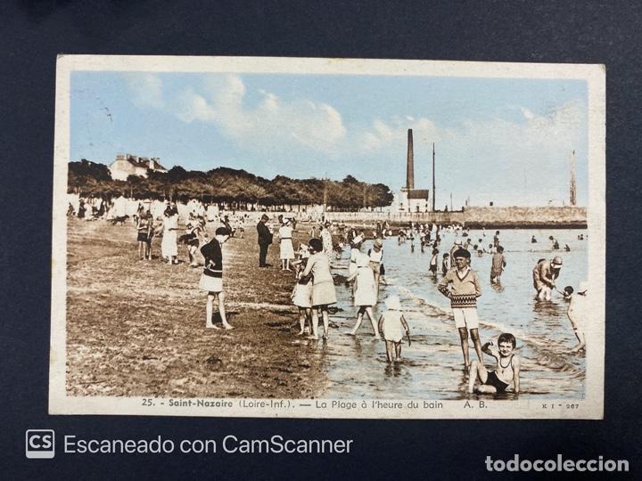 Cartoline: TARJETA POSTAL. FRANCIA. LOIRE-INF. 25.- SAINT-NAZAIRE. LA PLAGE A L'HEURE DU BAIN. A.B. K.I.- 257.