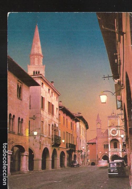 Cartes Postales: Pordenone. Corso Vittorio e Municipio. Sellada en 1970.