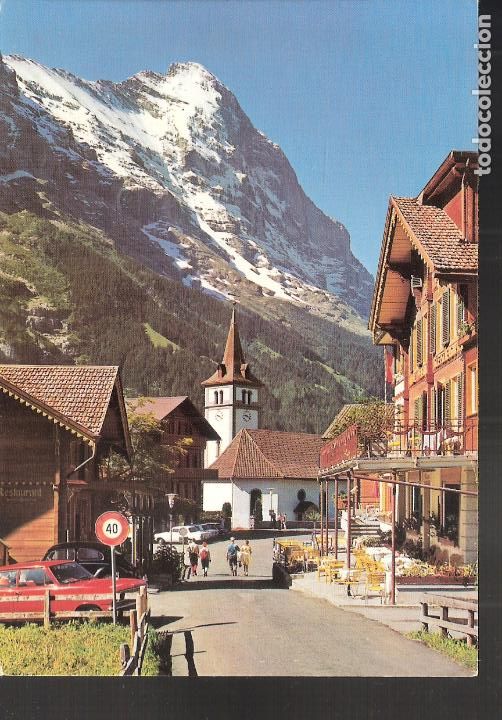 Postales: Kirche mit Eiger. Grindelwald. Suiza. - Foto 1