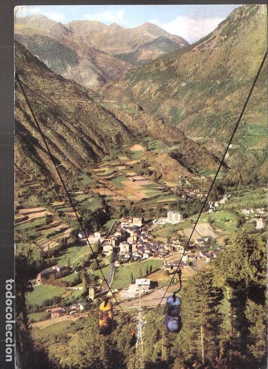 Cartes Postales: Valls D'Andorra. Encamp. Engolasters. Sello del Bar/Restaurant Del LLac. Sellada,