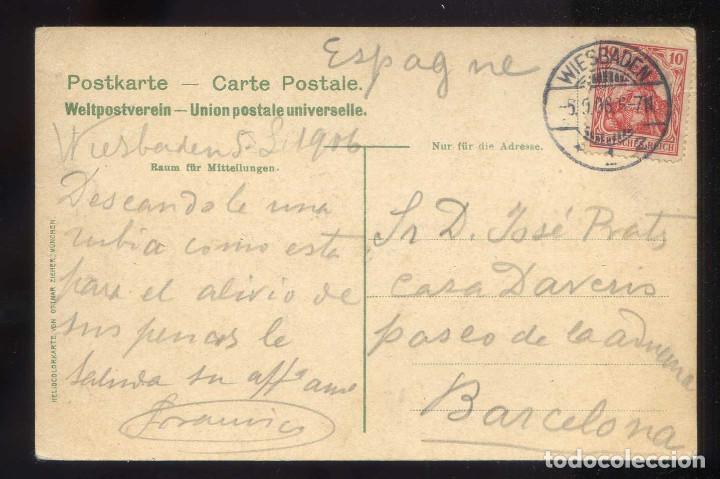 Postales: Alemania. Loreley. Circulada 1906. - Foto 2