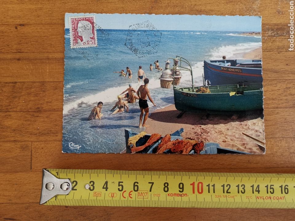 Postales: Postal de Le Barcar&egrave;s Sur Mer. N&ordm;3 Plage 1962