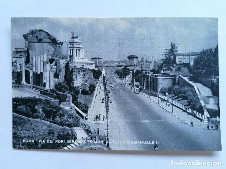 Postais: POSTAL ROMA - VIA DEI IMPERIALI E MON. A VITTORIO EMANUELE II