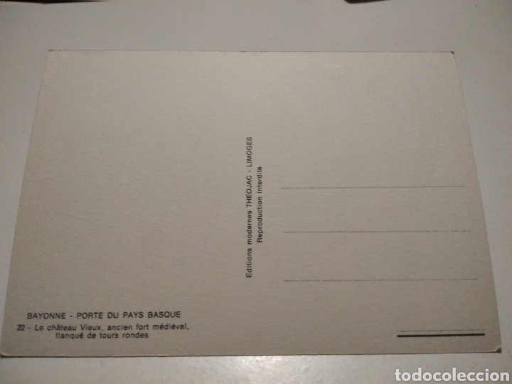 Postales: Postal Bayonne castillo - Foto 2