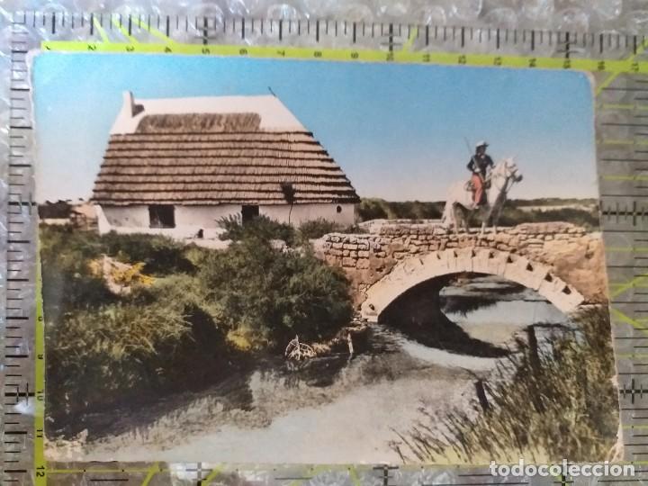 Postales: POSTAL FRANCIA 1960 CIRCULADA Y SELLADA / 10.050 EN CAMARGUE - Un pont.