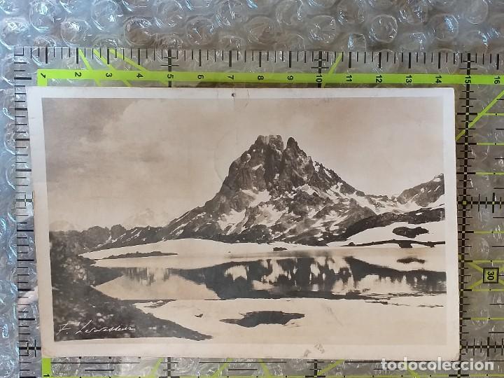 Postales: POSTAL FRANCESA 1937 CIRCULADA Y SELLADA / 126 LE PIC DU MIDI D&acute;OSSAU VU DU LAC D&acute;AYOUS