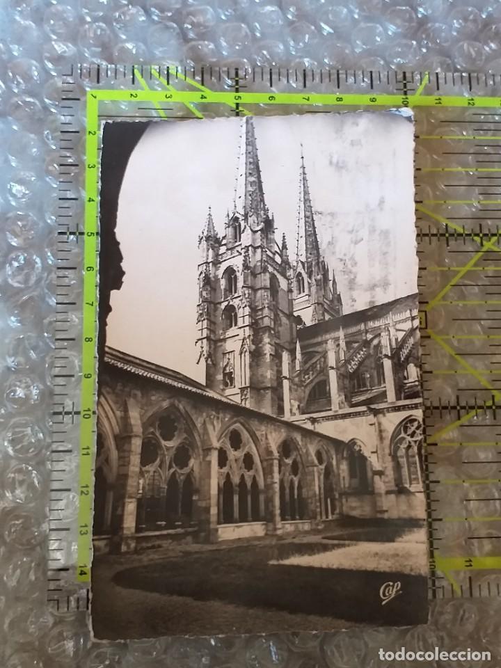 Postales: POSTAL FRANCIA 1957 CIRCULADA Y SELLADA / 1109. LA CATEDRAL DE BAYONA / DOBLE MATASELLOS Y RODILLO