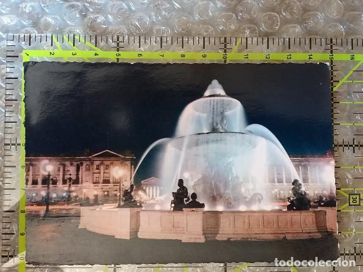 Postkarten: POSTAL FRANCIA 1962 CIRCULADA Y SELLADA / PAR&Iacute;S DE NOCHE: PLAZA DE LA CONCORDIA