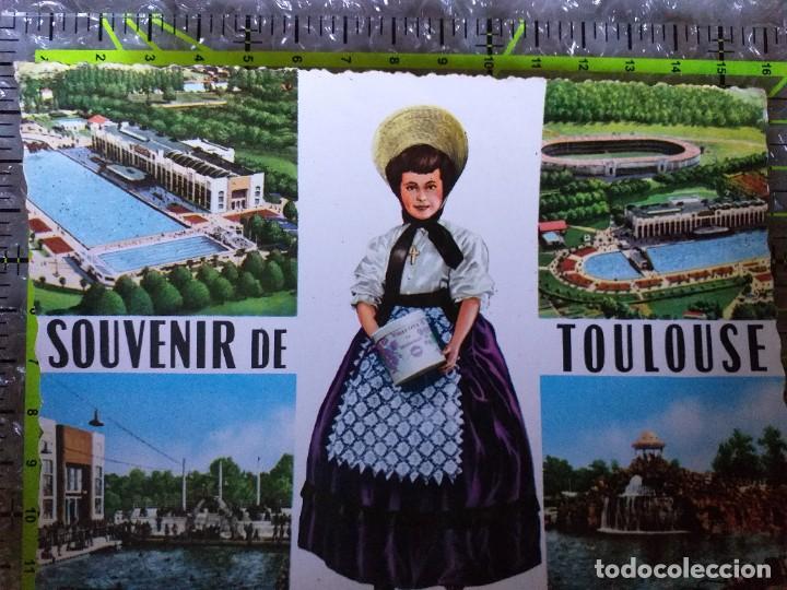 Postales: POSTAL FRANCIA 1961 CIRCULADA Y SELLADA / 1651. SOUVENIR DE TOULOUSE