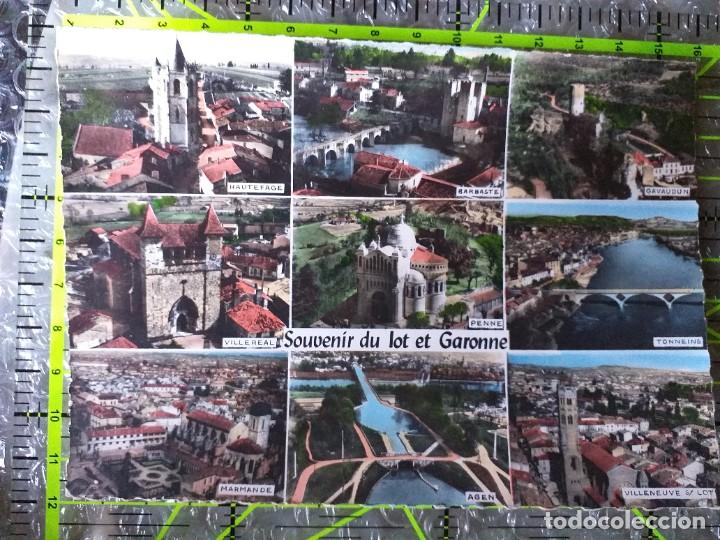 Cartoline: POSTAL FRANCIA 1964 CIRCULADA Y SELLADA / SOUVENIR DU LOT ET GARONNE / DOBLE MATASELLOS