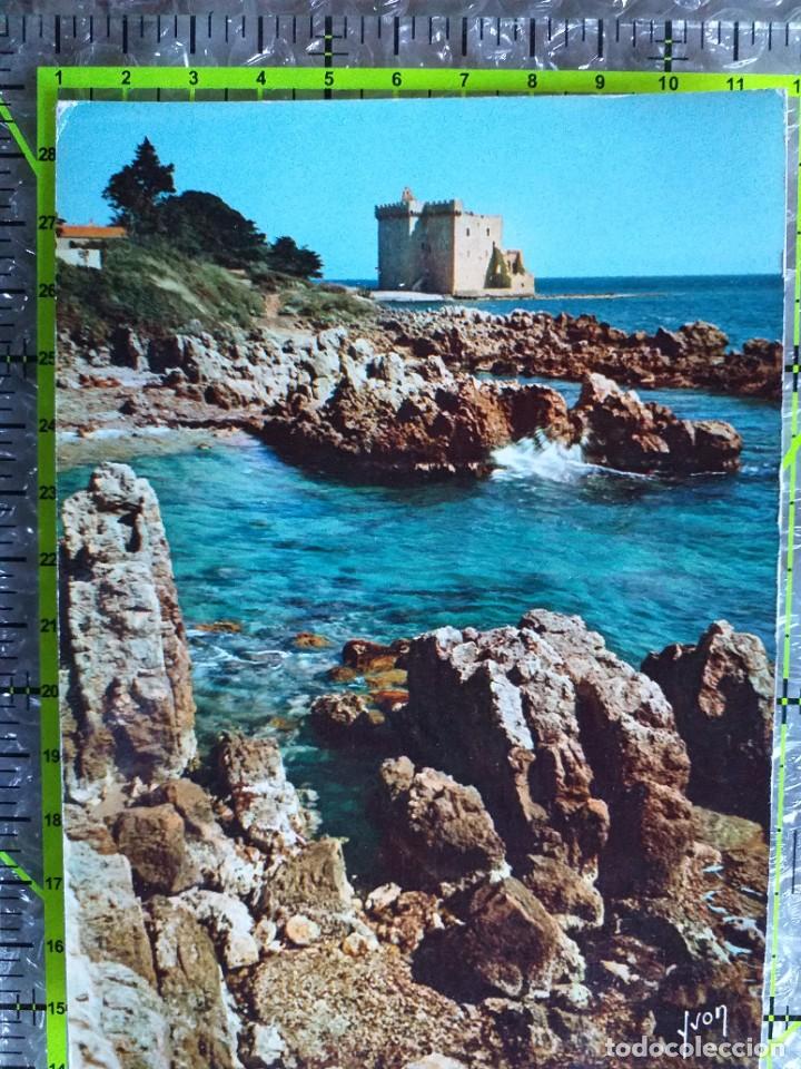 Cartoline: POSTAL FRANCIA 1963 CIRCULADA Y SELLADA / LE SAINT HONORAT - LE MONAST&Egrave;RE FORTIFL&Eacute; DU S. XI
