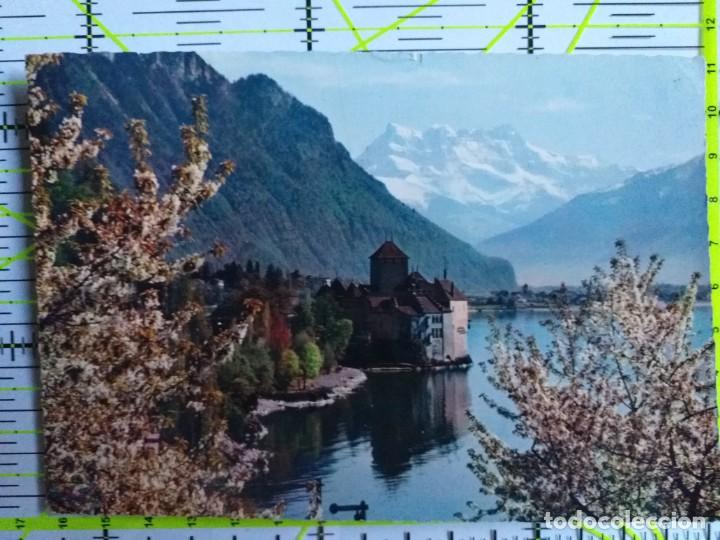 Postais: POSTAL FRANCIA 1964 CIRCULADA Y SELLADA / LAC LEMAN - J708 LA CHATEAU DE CHILLON