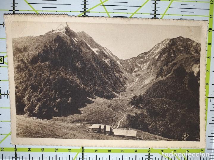 Postales: POSTAL FRANCIA CIRCULADA Y SELLADA / PIRINEOS - 17. LUCHON - L&acute;HOSPICE ET LE PORT DE VENASQUE
