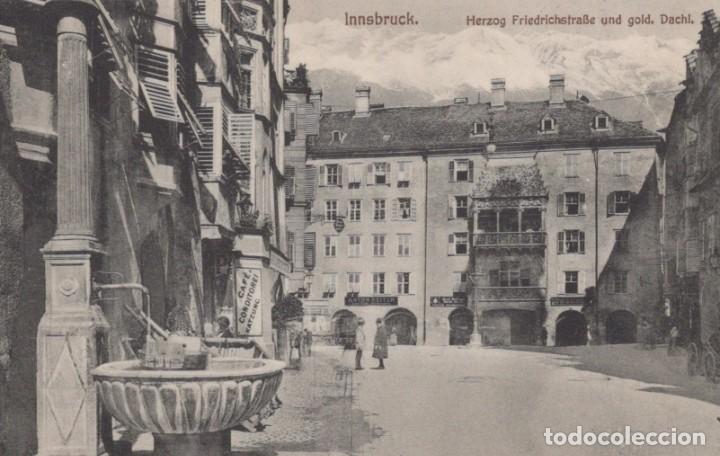 Postcards: POSTAL AUSTRIA - TIROL - INNSBRUCK - HERZOG FRIEDRICHSTRABE UND GOLD - DALCHL