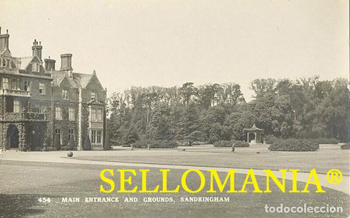 Postkarten: POSTCARD SANDRINGHAM MAIN ENTRANCE AND GROUNDS NORFOLK ENGLAND INGLATERRA POSTAL CC04476 UK