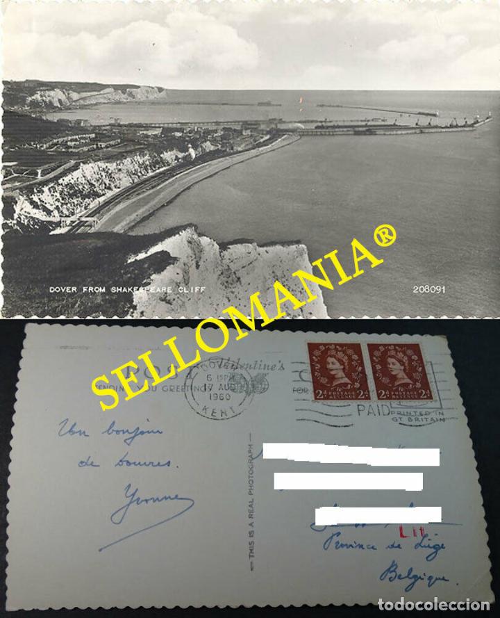 Postales: POSTCARD DOVER FROM SHAKESPEARE CLIFF KENT ENGLAND INGLATERRA POSTAL CC04540 UK