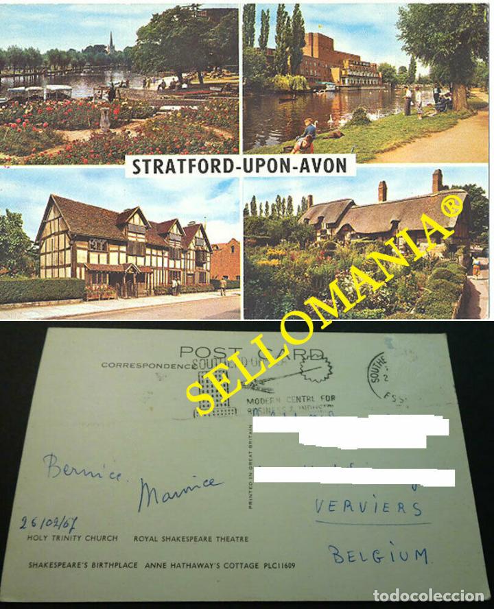 Postales: POSTCARD STRATFORD UPON AVON WARWICKSHIRE WEST MIDLANDS ENGLAND INGLATERRA POSTAL CC04625 UK