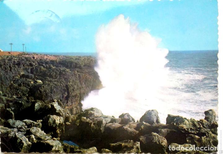 Postcards: Cascais. 1017 Boca do inferno. Usada con sello. Color