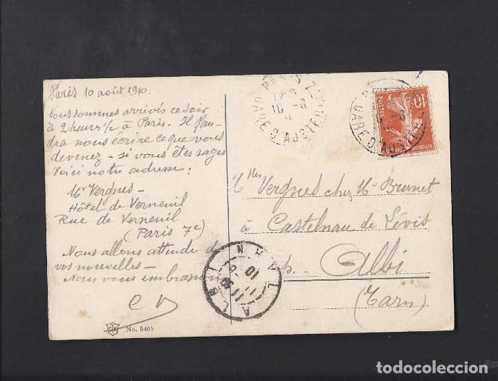 Postales: Antigua postal de Paris. - Foto 2