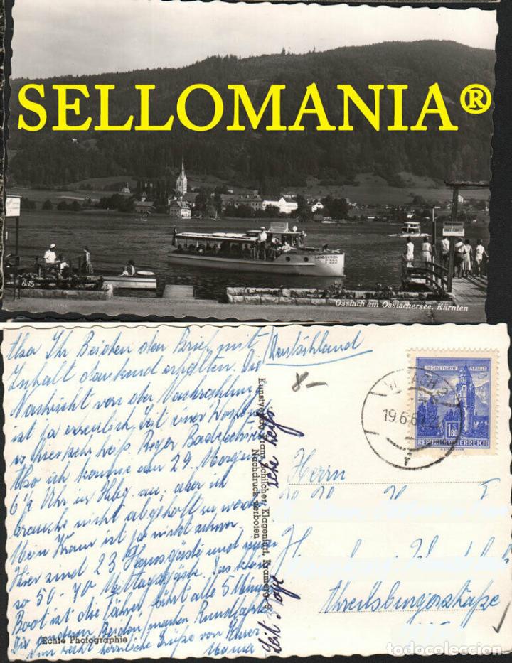 Postales: POSTKARTE &Ouml;STERREICH OSSIACH AM OSSIACHERSEE 1961 K&Auml;RNTEN BOOTE BOATS CARINTHIA CARINTIA AUSTRIA BAR