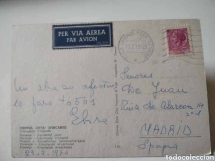 Postales: Postal Firenze citta d, incanto - Foto 2