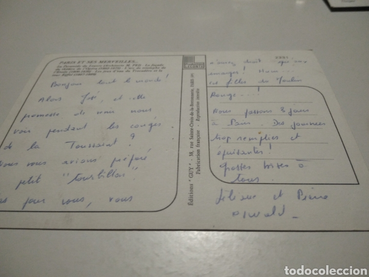 Postales: Postal Par&iacute;s - Foto 2