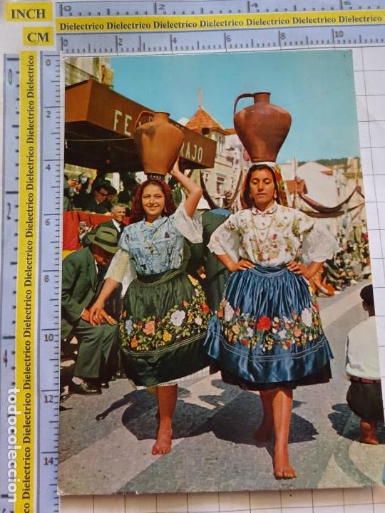 Postcards: POSTAL DE PORTUGAL. NAZAR&Eacute; MUJERES CON TRAJES REGIONALES. TIPISMO &Eacute;TNICA ESCENA VIVA. 1787