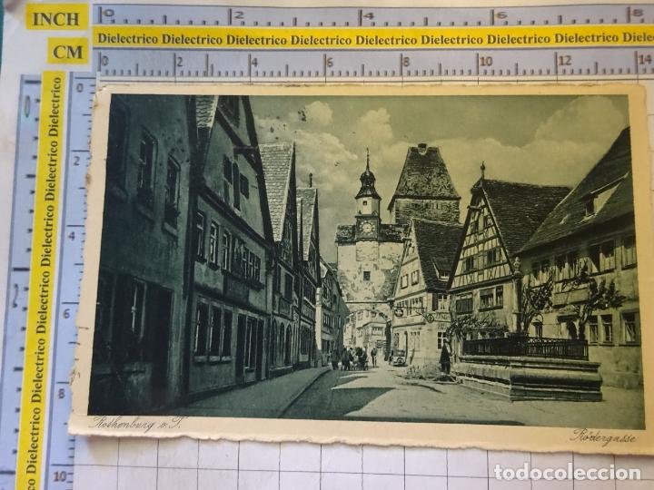 Cartes Postales: POSTAL DE ALEMANIA. A&Ntilde;O 1934. ROTHENBURG R&Ouml;DERGASSE R&Ouml;DERBOGEN MARKUSTURM. 2415