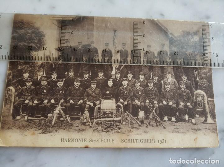 Postales: antigua postal - Harmonie Sainte C&eacute;cile, creada en 1908 - schiltigheim 1931-