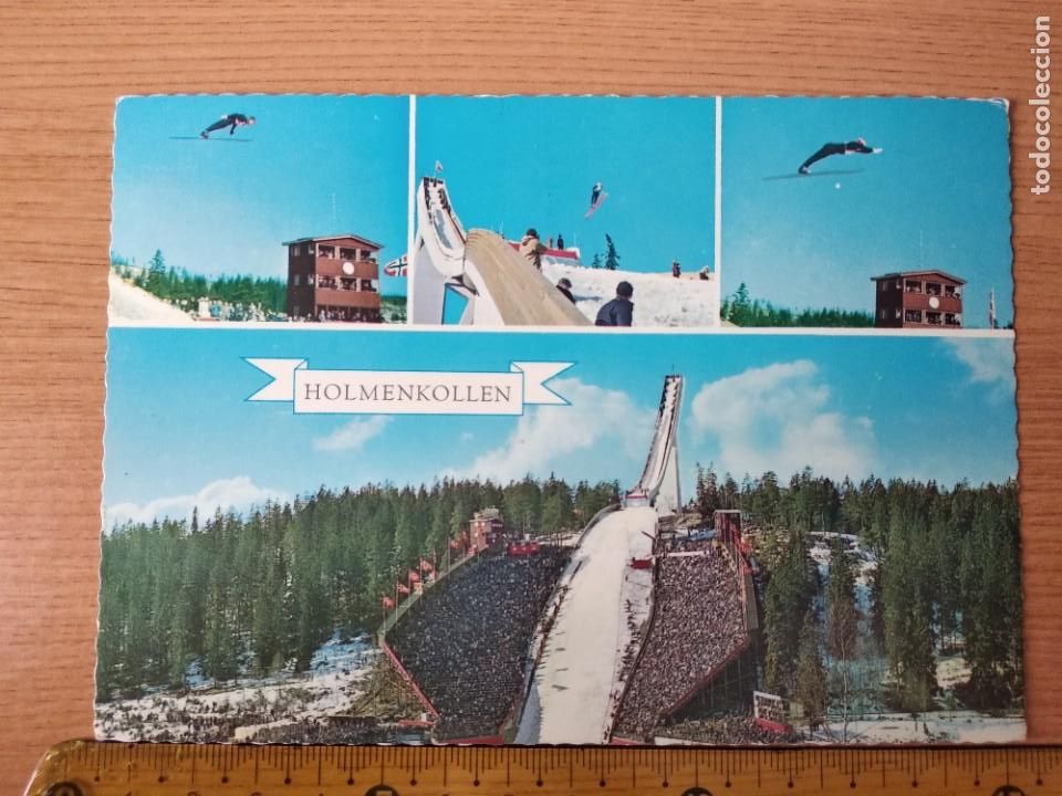 Postales: Noruega: holmenkollen ski jump .circulada.1975