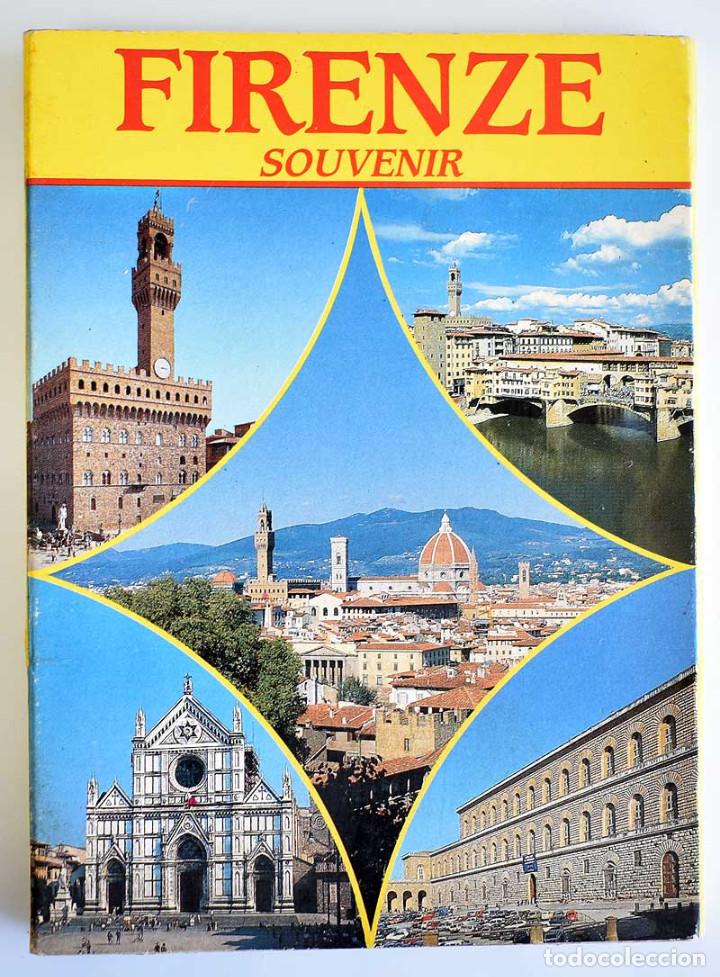 Postais: Italia. Firenze Souvenir. Librito acorde&oacute;n con 25 fotos. A&ntilde;os 70-80
