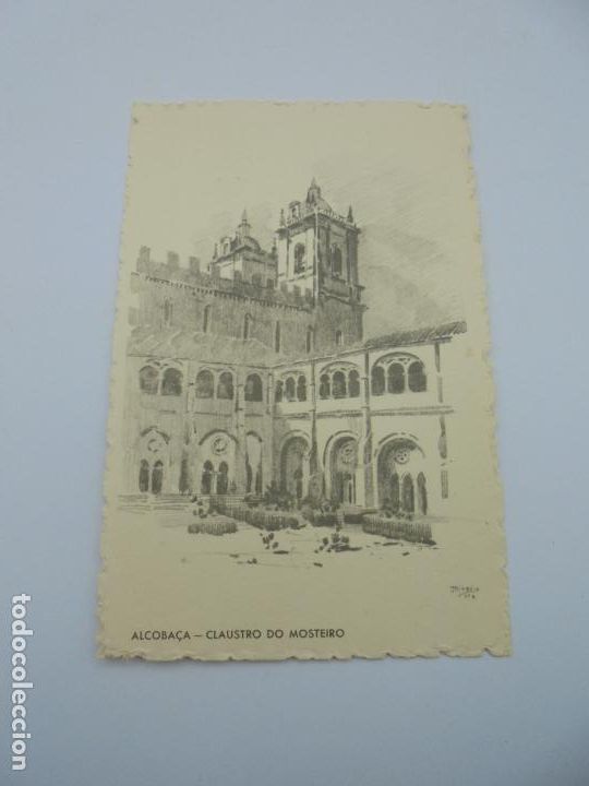 Postcards: BILLETE POSTAL ILUSTRADO. PORTUGAL. CTT. ALCOBA&Ccedil;A. CLAUSTRO DO MOSTEIRO